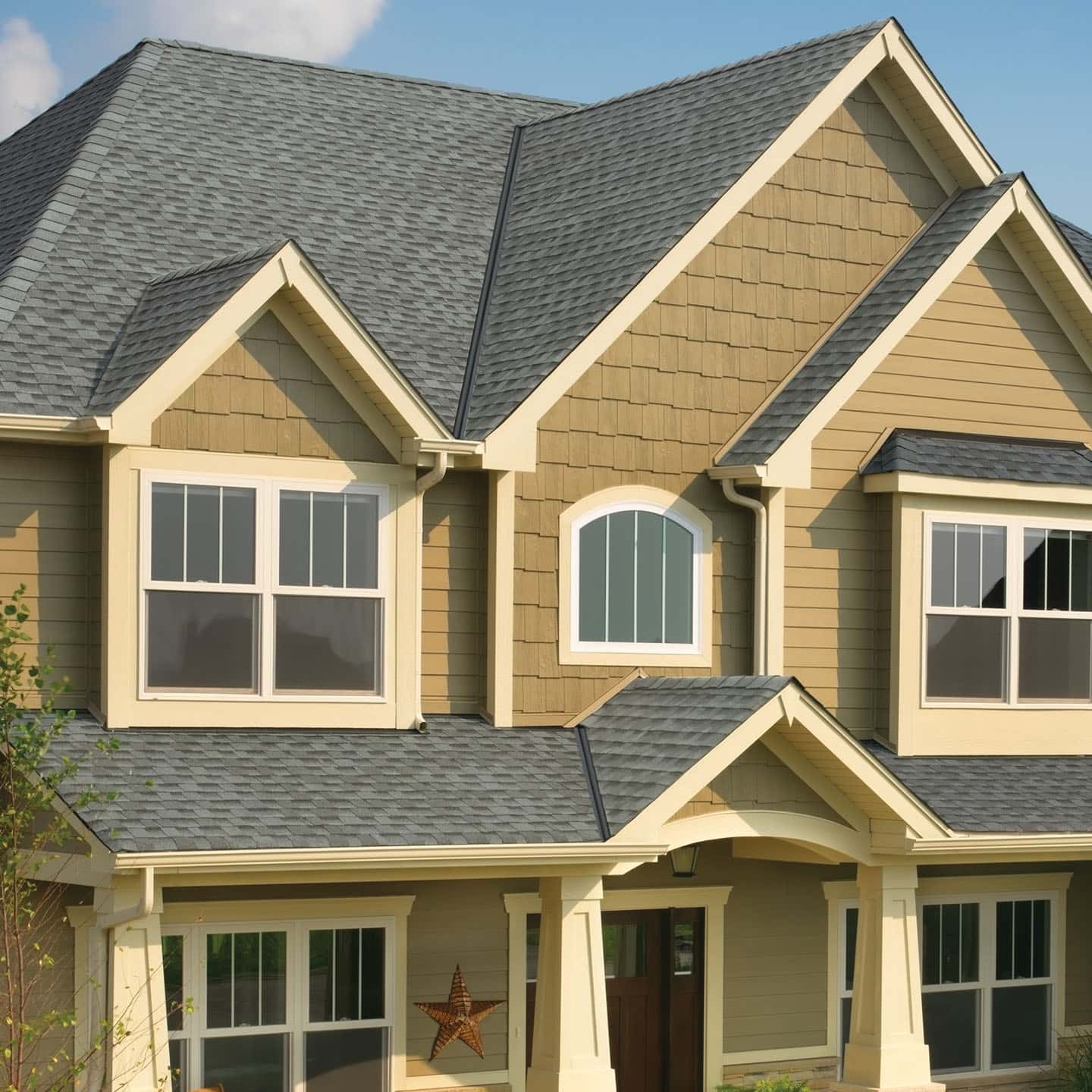 House with new roof